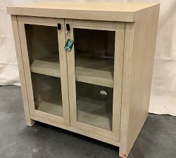 Open Box: Modern Farmhouse Modular Glass Cabinet (34") - Fog