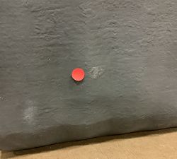 Open Box: Modern Fluted Square Planter, Large (18"W x 21"H) - Rustic Black