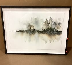 Open Box: Quietside Pines 1 (44" x 34") - Black Frame