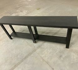 Open Box: Reed Grand Console Table (84") - Warm Black