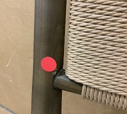 Open Box: Eaton Upholstered Counter Stool (27") - Alcala Wheat, Tan Oak