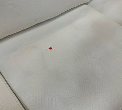 Open Box: Jake Grand Sofa (96" x 35"D), 3x3 - Performance Heathered Basketweave Ivory, Bronze