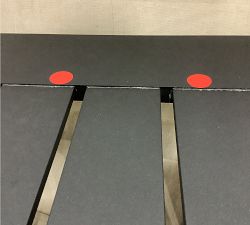 Open Box: Malibu Metal Rectangular Outdoor Grand Coffee Table (58") - Black