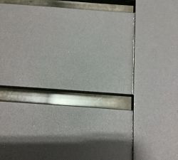 Open Box: Malibu Metal Rectangular Outdoor Grand Coffee Table (58") - Black