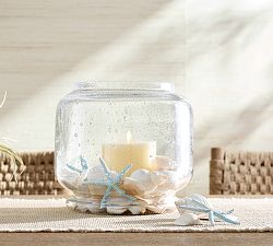 Blue &amp; White Mixed Shell Vase Filler