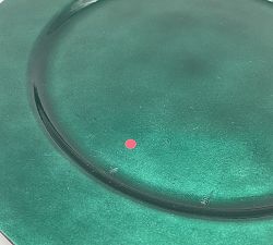 Open Box: Caterers Box Charger Plates, Set of 12 - Green