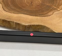 Open Box: Live Edge Teak Framed Wall Art (15" Sq) - Black