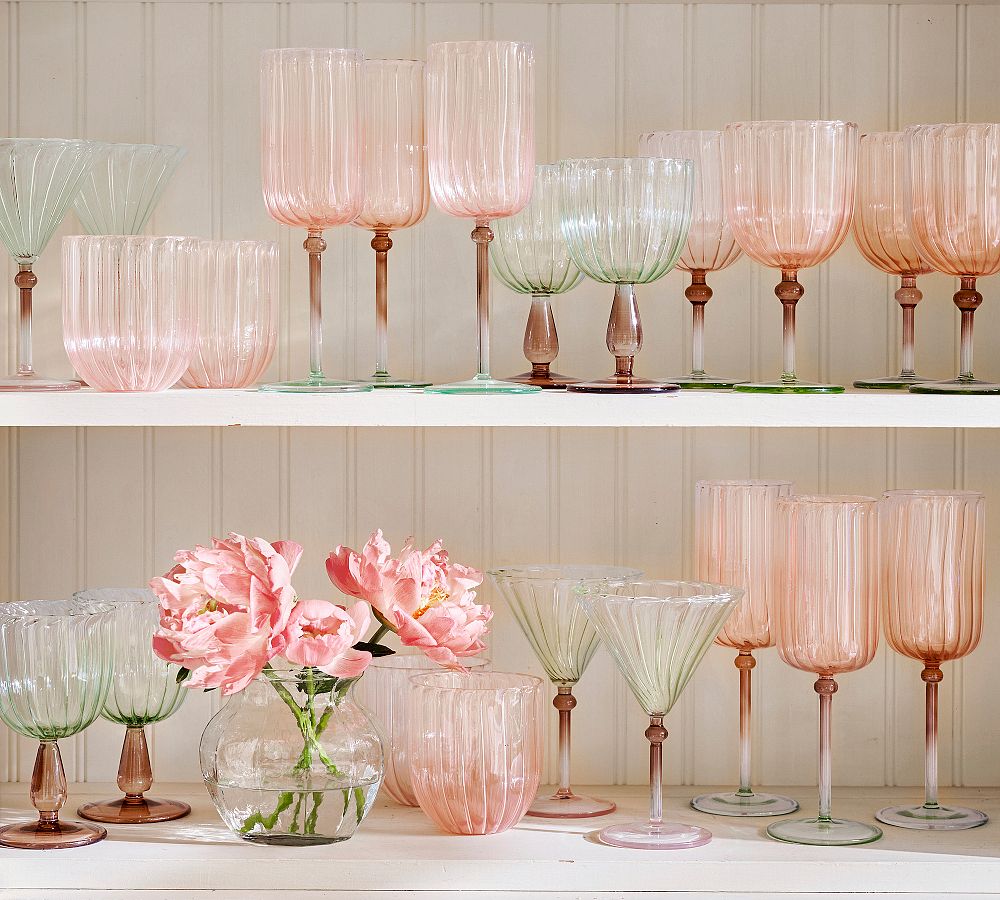 Cynthia Rowley Ombre Glassware Collection by Pottery Barn