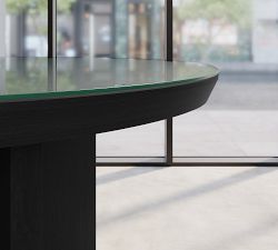 Dietrich Elliptical Glass Communal Table Top
