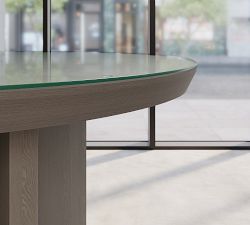 Dietrich Elliptical Glass Communal Table Top