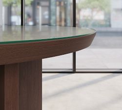 Dietrich Elliptical Glass Communal Table Top