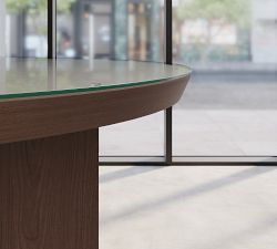 Dietrich Round Glass Communal Table Top