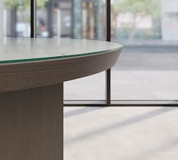 Dietrich Round Glass Communal Table Top