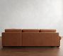 Big Sur Roll Arm Leather Return Bumper Sectional (115"&ndash;148")