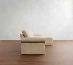 Buchanan Roll Arm Slipcovered Chaise Sectional (94"&ndash;110")