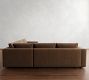 Carmel Wide Arm Leather 3-Piece L-Shaped Sectional (113")