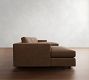 Carmel Wide Arm Leather Double Chaise Sectional (144"&ndash;176")