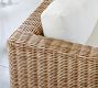 Huntington Wicker 4-Piece Square Arm Outdoor Sectional (99")