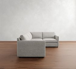 Pacifica Slim Arm 3-Piece Sectional (102"&ndash;106")