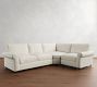 PB Comfort Roll Arm 3-Piece Wedge Sectional (117")