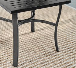 Riviera Metal Square Outdoor Side Table (22")
