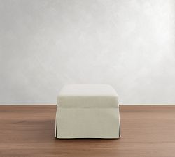York Slipcovered Ottoman and a Half