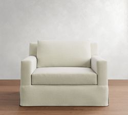 York Square Arm Slipcovered Chair And A Half