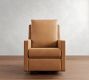 Ayden Square Arm Leather Swivel Recliner