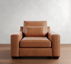 Big Sur Square Arm Deep Seat Leather Chair
