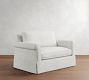 Cameron Roll Arm Slipcovered Single Sleeper Sofa  (56")