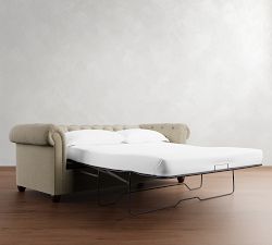 Chesterfield Roll Arm Sleeper Sofa (88")