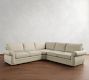 Pearce Roll Arm 3-Piece L-Shaped Wedge Sleeper Sectional (122")