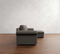 Shasta Roll Arm Trundle Chaise Sleeper Sectional (102")