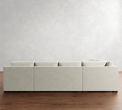 Shasta Square Arm 4-Piece Wedge Sectional (133")