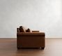 York Roll Arm Deep Seat Leather Sofa (63"&ndash;98")