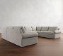 Big Sur Roll Arm Slipcovered U-Shaped Sectional (145")