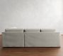 Big Sur Square Arm Slipcovered 3-Piece Bumper Sectional (114")