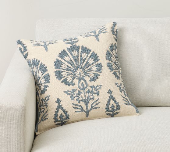 Bloom Embroidered Pillow Cover