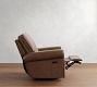 PB Comfort Roll Arm Leather Power Swivel Glider Recliner