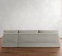 PB Comfort Square Arm Slipcovered Chaise Sectional (101"&ndash;126")