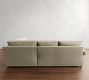 Pearce Roll Arm 3-Piece L-Shaped Wedge Sleeper Sectional (122")