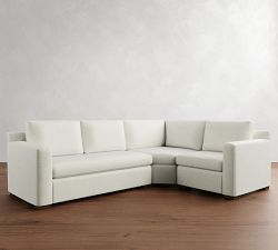Shasta Square Arm 3-Piece Wedge Sectional (105"&ndash;110")