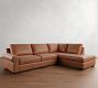 Big Sur Roll Arm Leather Return Bumper Sectional (115"&ndash;148")
