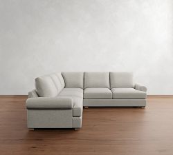 Canyon Roll Arm 3-Piece L-Shaped Sectional (121")