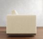 Carmel Slim Arm Wood Base Swivel Chair