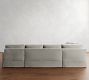 PB Comfort Square Arm Slipcovered L-Shaped Chaise Sectional (135")