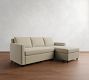 Sanford Square Arm Trundle Chaise Sleeper Sectional (89")