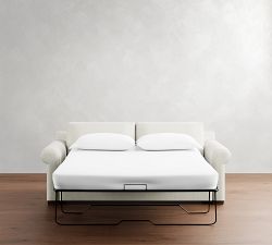 Shasta Roll Arm Reversible Chaise Sleeper Sectional (85")