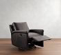 Tyler Roll Arm Leather Swivel Recliner
