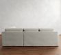 Big Sur Square Arm Slipcovered 3-Piece Sectional (114")